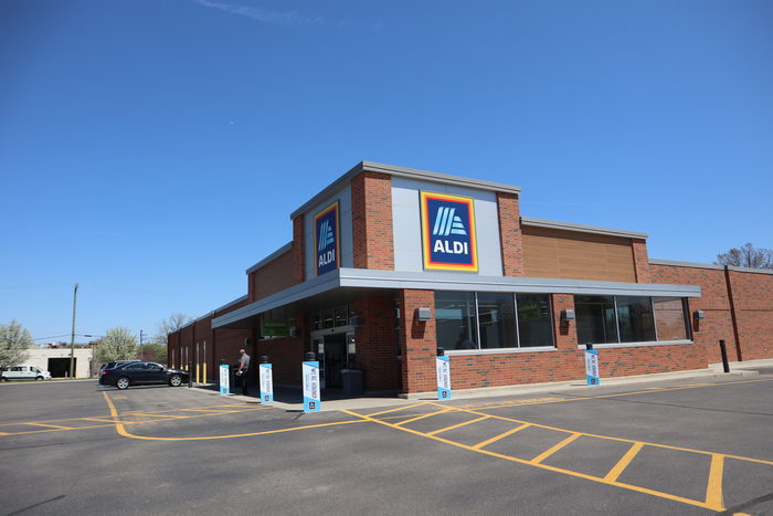 Towne Theatres 4 (AMC Towne 4 Theatres) - Aldi Store On Site May 9 2022 (newer photo)